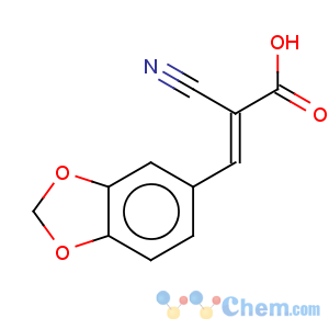CAS No:49711-55-9 2-Propenoic acid,3-(1,3-benzodioxol-5-yl)-2-cyano-, (E)- (9CI)