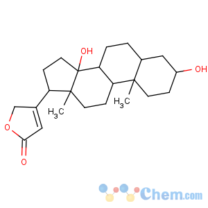 CAS No:4972-49-0 3-[(3R,5S,10S,13R,14S,17R)-3,14-dihydroxy-10,13-dimethyl-1,2,3,4,5,6,7,<br />8,9,11,12,15,16,<br />17-tetradecahydrocyclopenta[a]phenanthren-17-yl]-2H-furan-5-one