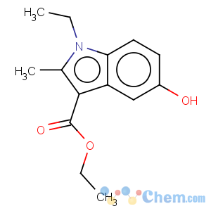 CAS No:49742-74-7 1H-Indole-3-carboxylicacid, 1-ethyl-5-hydroxy-2-methyl-, ethyl ester