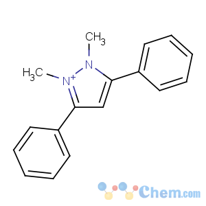 CAS No:49866-87-7 1,2-dimethyl-3,5-diphenylpyrazol-1-ium