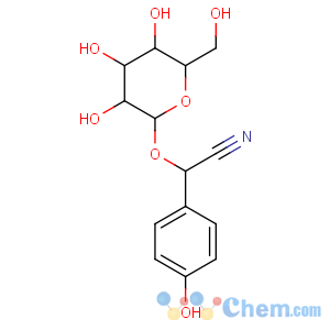 CAS No:499-20-7 (2S)-2-(4-hydroxyphenyl)-2-[(2R,3R,4S,5S,6R)-3,4,<br />5-trihydroxy-6-(hydroxymethyl)oxan-2-yl]oxyacetonitrile