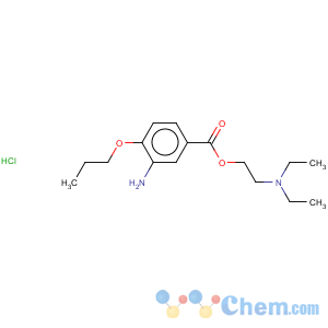 CAS No:499-67-2 Benzoic acid,3-amino-4-propoxy-, 2-(diethylamino)ethyl ester