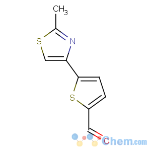 CAS No:499770-66-0 5-(2-methyl-1,3-thiazol-4-yl)thiophene-2-carbaldehyde