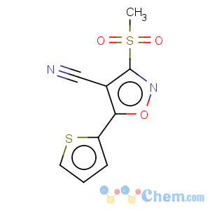 CAS No:499771-08-3 3-(methylsulfonyl)-5-(2-thienyl)isoxazole-4-carbonitrile