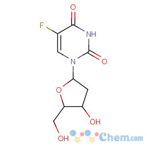 CAS No:50-91-9 5-fluoro-1-[(2R,4S,<br />5R)-4-hydroxy-5-(hydroxymethyl)oxolan-2-yl]pyrimidine-2,4-dione