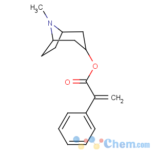 CAS No:500-55-0 (8-methyl-8-azabicyclo[3.2.1]octan-3-yl) 2-phenylprop-2-enoate