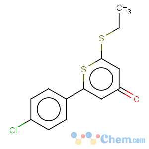 CAS No:500169-90-4 4H-Thiopyran-4-one,2-(4-chlorophenyl)-6-(ethylthio)-