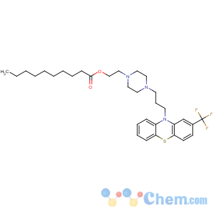 CAS No:5002-47-1 2-[4-[3-[2-(trifluoromethyl)phenothiazin-10-yl]propyl]piperazin-1-yl]<br />ethyl decanoate