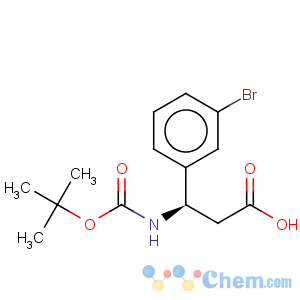 CAS No:501015-16-3 Benzenepropanoic acid, 3-bromo-b-[[(1,1-dimethylethoxy)carbonyl]amino]-,(bR)-