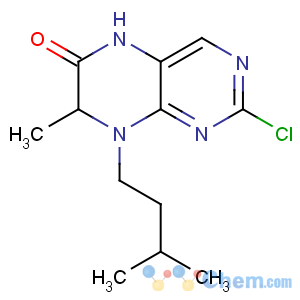 CAS No:501439-14-1 2-chloro-7-methyl-8-(3-methylbutyl)-5,7-dihydropteridin-6-one