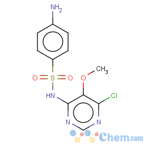 CAS No:5018-23-5 4-amino-n-(6-chloro-5-methoxy-4-pyrimidinyl)benzenesulfonamide