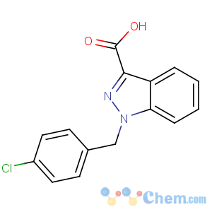 CAS No:50264-86-3 1-[(4-chlorophenyl)methyl]indazole-3-carboxylic acid