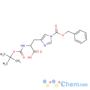 CAS No:50305-43-6 (2S)-2-[(2-methylpropan-2-yl)oxycarbonylamino]-3-(1-<br />phenylmethoxycarbonylimidazol-4-yl)propanoic acid