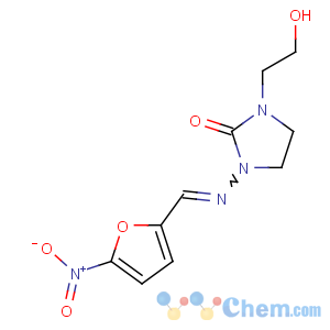CAS No:5036-03-3 1-(2-hydroxyethyl)-3-[(E)-(5-nitrofuran-2-yl)methylideneamino]<br />imidazolidin-2-one