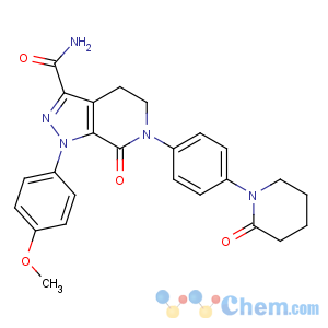 CAS No:503612-47-3 1-(4-methoxyphenyl)-7-oxo-6-[4-(2-oxopiperidin-1-yl)phenyl]-4,<br />5-dihydropyrazolo[3,4-c]pyridine-3-carboxamide