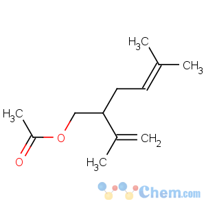 CAS No:50373-59-6 (5-methyl-2-prop-1-en-2-ylhex-4-enyl) acetate