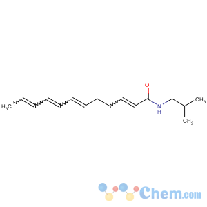 CAS No:504-97-2 2,6,8,10-Dodecatetraenamide,N-(2-methylpropyl)-, (2E,6Z,8E,10E)-