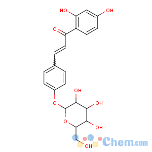 CAS No:5041-81-6 (E)-1-(2,4-dihydroxyphenyl)-3-[4-[(2S,3R,4S,5S,6R)-3,4,<br />5-trihydroxy-6-(hydroxymethyl)oxan-2-yl]oxyphenyl]prop-2-en-1-one