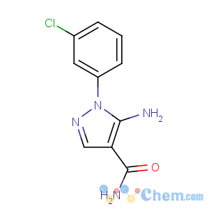 CAS No:50427-78-6 1H-Pyrazole-4-carboxamide,5-amino-1-(3-chlorophenyl)-