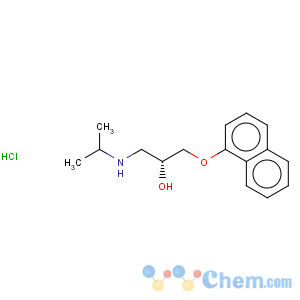 CAS No:5051-22-9 2-Propanol,1-[(1-methylethyl)amino]-3-(1-naphthalenyloxy)-, (2R)-