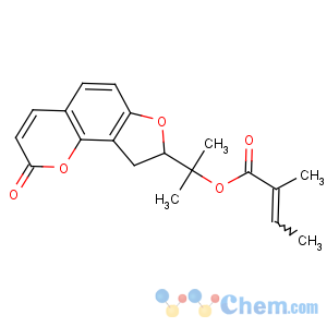 CAS No:5058-13-9 2-[(8S)-2-oxo-8,9-dihydrofuro[2,3-h]chromen-8-yl]propan-2-yl<br />(Z)-2-methylbut-2-enoate