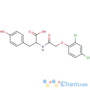 CAS No:50649-05-3 (2S)-2-[[2-(2,<br />4-dichlorophenoxy)acetyl]amino]-3-(4-hydroxyphenyl)propanoic acid
