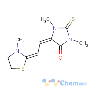 CAS No:50663-19-9 1,3-Dimethyl-5-[2-(3-methyl-2-thiazolidinylidene)ethylidene]-2-thioxoimidazolidin-4-one