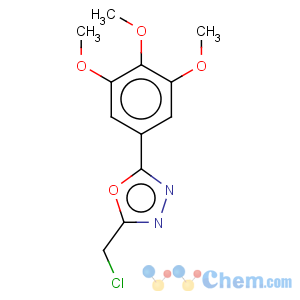 CAS No:50677-29-7 2-Chloromethyl-5-(3,4,5-trimethoxy-phenyl)-[1,3,4]oxadiazole