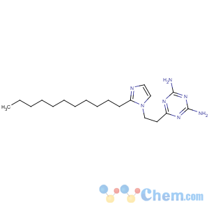 CAS No:50729-75-4 6-[2-(2-undecylimidazol-1-yl)ethyl]-1,3,5-triazine-2,4-diamine
