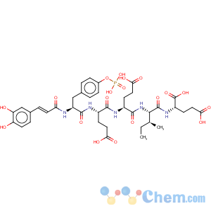 CAS No:507471-72-9 N-[3-(3,4-Dihydroxyphenyl)-1-oxo-2-propenyl]-O-phosphono-L-tyrosyl-L-a-glutamyl-L-a-glutamyl-L-isoleucyl-L-glutamic acid