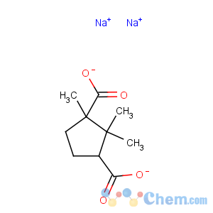 CAS No:508-36-1 1,3-Cyclopentanedicarboxylicacid, 1,2,2-trimethyl-, sodium salt (1:2), (1R,3S)-