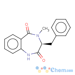 CAS No:50886-63-0 1H-1,4-Benzodiazepine-2,5-dione,3,4-dihydro-4-methyl-3-(phenylmethyl)-, (3S)-