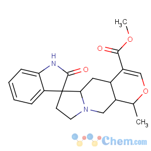 CAS No:509-80-8 methyl<br />(1S,4aS,5aS,6R,10aR)-1-methyl-2'-oxospiro[1,4a,5,5a,7,8,10,<br />10a-octahydropyrano[3,4-f]indolizine-6,3'-1H-indole]-4-carboxylate