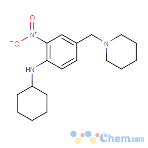 CAS No:509094-05-7 N-cyclohexyl-2-nitro-4-(piperidin-1-ylmethyl)aniline