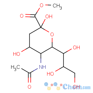 CAS No:50998-13-5 methyl<br />5-acetamido-2,4-dihydroxy-6-(1,2,3-trihydroxypropyl)oxane-2-carboxylate