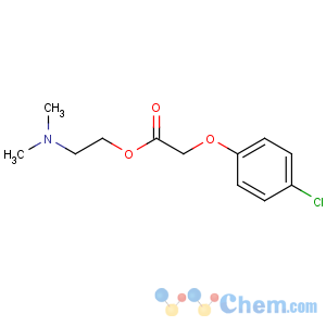 CAS No:51-68-3 2-(dimethylamino)ethyl 2-(4-chlorophenoxy)acetate