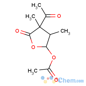 CAS No:510-18-9 2(3H)-Furanone,3-acetyl-5-(acetyloxy)dihydro-3,4-dimethyl-, (3S,4S,5R)-