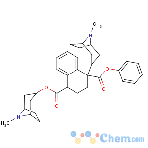 CAS No:510-25-8 1,4-Naphthalenedicarboxylicacid, 1,2,3,4-tetrahydro-1-phenyl-,1,4-bis(8-methyl-8-azabicyclo[3.2.1]oct-3-yl) ester, stereoisomer