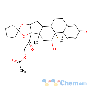 CAS No:51022-69-6 Pregna-1,4-diene-3,20-dione,21-(acetyloxy)-16,17-[cyclopentylidenebis(oxy)]-9-fluoro-11-hydroxy-, (11b,16a)-