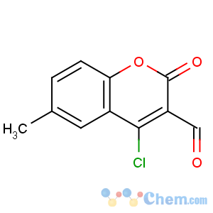 CAS No:51069-84-2 4-chloro-6-methyl-2-oxochromene-3-carbaldehyde