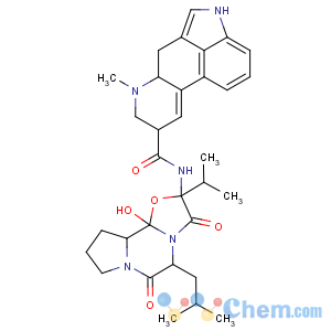CAS No:511-09-1 Ergotaman-3',6',18-trione,12'-hydroxy-2'-(1-methylethyl)-5'-(2-methylpropyl)-, (5'a)-
