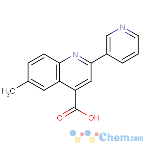CAS No:5110-02-1 6-methyl-2-pyridin-3-ylquinoline-4-carboxylic acid