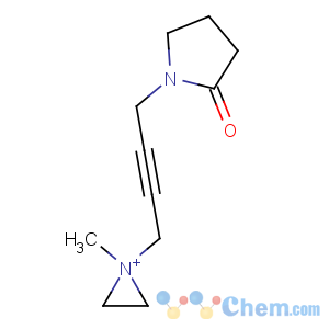 CAS No:51105-10-3 1-[4-(1-methylaziridin-1-ium-1-yl)but-2-ynyl]pyrrolidin-2-one