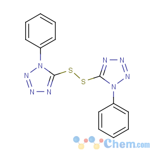 CAS No:5117-07-7 1-phenyl-5-[(1-phenyltetrazol-5-yl)disulfanyl]tetrazole