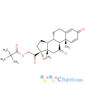 CAS No:51192-49-5 Pregna-1,4-diene-3,11,20-trione,21-(2,2-dimethyl-1-oxopropoxy)-17-hydroxy- (9CI)