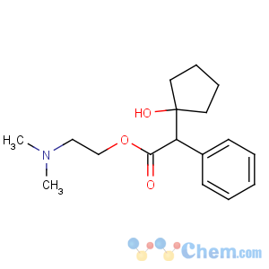CAS No:512-15-2 2-(dimethylamino)ethyl 2-(1-hydroxycyclopentyl)-2-phenylacetate