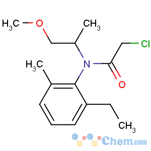 CAS No:51218-45-2 2-chloro-N-(2-ethyl-6-methylphenyl)-N-(1-methoxypropan-2-yl)acetamide