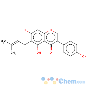 CAS No:51225-30-0 4H-1-Benzopyran-4-one,5,7-dihydroxy-3- (4-hydroxyphenyl)-6-(3-methyl-2-butenyl)- 