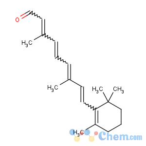 CAS No:514-85-2 (2E,4E,6Z,8E)-3,7-dimethyl-9-(2,6,6-trimethylcyclohexen-1-yl)nona-2,4,6,<br />8-tetraenal
