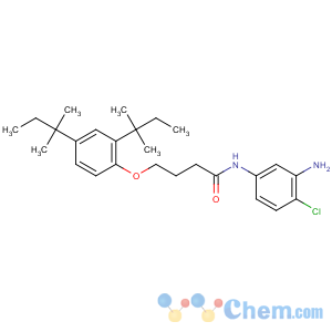 CAS No:51461-11-1 N-(3-amino-4-chlorophenyl)-4-[2,<br />4-bis(2-methylbutan-2-yl)phenoxy]butanamide